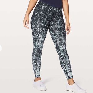 Lululemon Wunder Under Hi-Rise Tights *Nulux Multi Black White Gray size 10